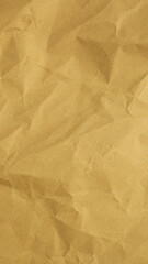 Recycle Paper Texture background. Crumpled Old kraft paper abstract shape background with space Yellow crumpled paper for text high resolution.