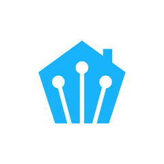 smart technology home logo