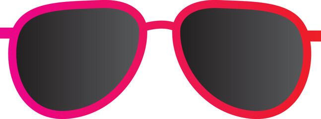 Sunglasses Icon. Dark Sunglasses Vector Illustration gradient vector