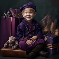 boy with gift