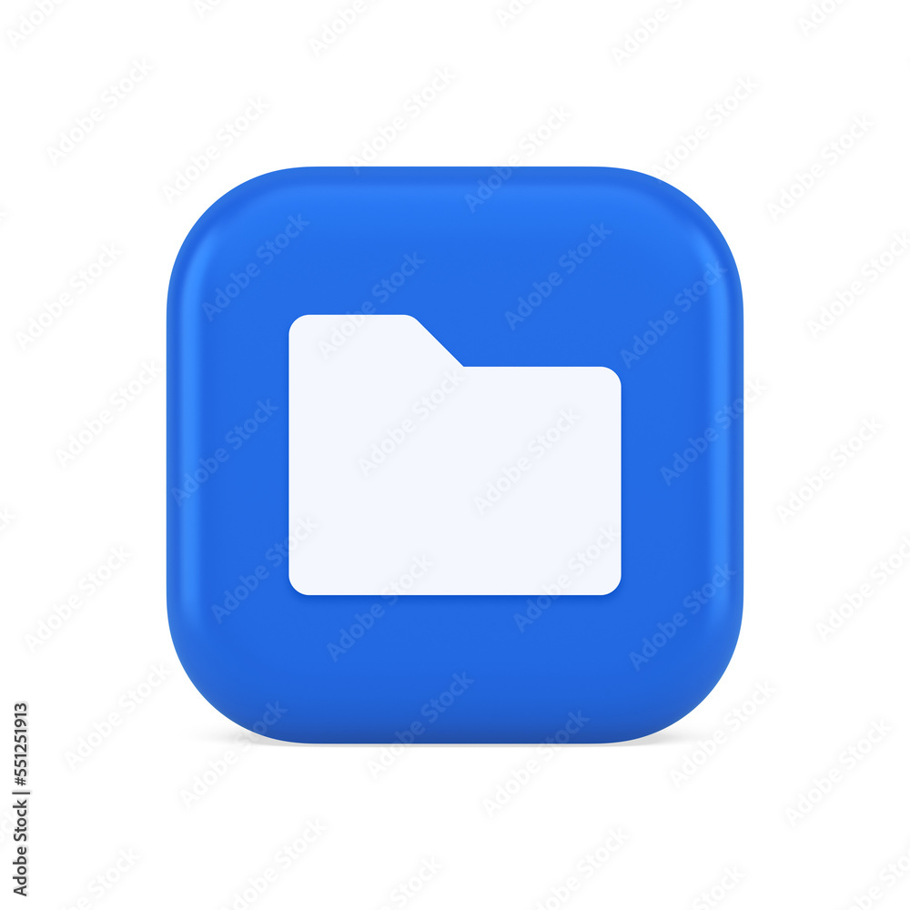 Poster file folder archive directory button cyberspace digital document storage organizing 3d icon
