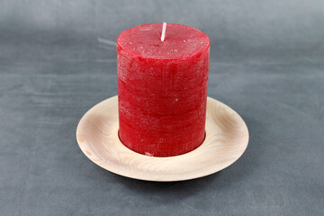 Gedrechselte Kerzenschale für die Weihnachtszeit