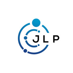 Fototapeta na wymiar JLP letter technology logo design on white background. JLP creative initials letter IT logo concept. JLP letter design.