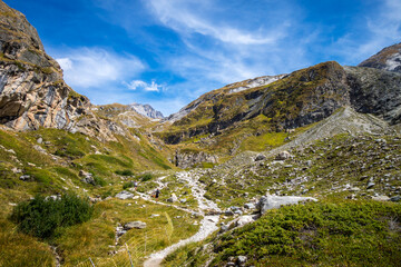 Mountain landscape in French alps