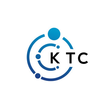 KTC letter technology logo design on white background. KTC creative initials letter IT logo concept. KTC letter design.