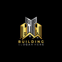 Fototapeta premium CONSTRUCTION HOUSE Unique abstract geometric logo design