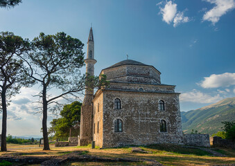 View on the Fethiye Mosque with the tomb of Ali Pasha in the foreground. The mosque was renovated...