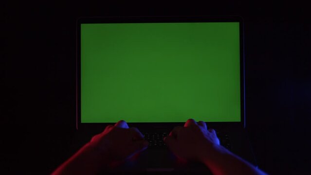 POV green screen laptop with dual backlight