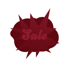 Abstract transparent halftone grunge sale sticker element.