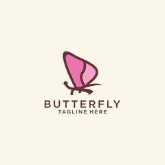 butterfly. design logo icon design template