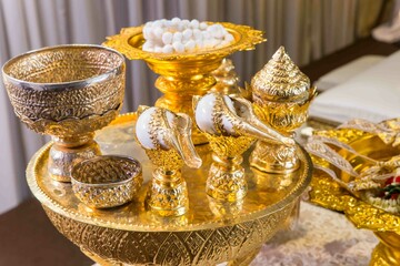 Wedding reception and cartering setting 