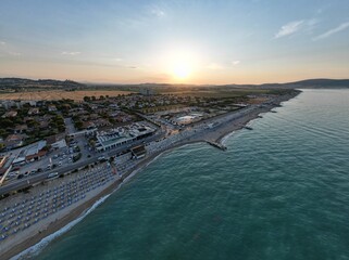 Foto aerea costa porto recanati