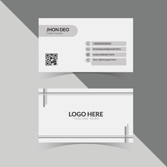 Minimal Corporate Business Card Layout Template vector