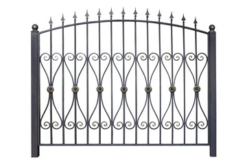 Classic decorative iron fence.