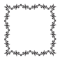 Frame in vintage style with ornament elements, art, pattern, background, texture, template Vector illustration eps 10, Art.