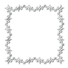 Frame in vintage style with ornament elements, art, pattern, background, texture, template Vector illustration eps 10, Art.