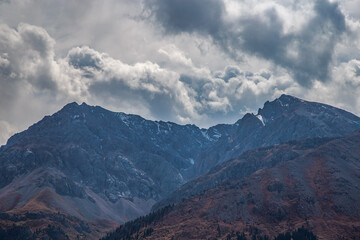 majestic mountains of kazakhstan, hills, forest, autumn