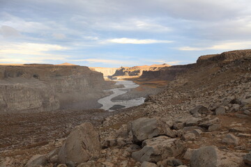Detifoss - the most powerful in Europe, Iceland 
