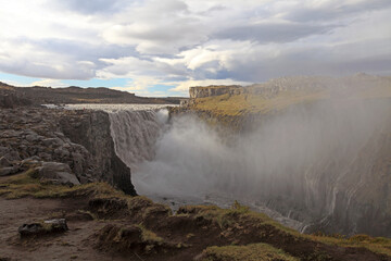 Detifoss - the most powerful in Europe, Iceland 