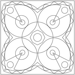 Geometric Coloring Page M_2204079