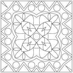 Fototapeta premium Geometric Coloring Page M_2204100