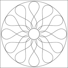 Geometric Coloring Page M_2204231