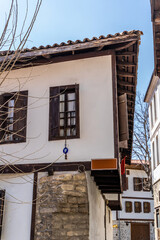 Traditional Ottoman house in Safranbolu. Safranbolu UNESCO World Heritage Site. Old wooden mansion turkish architecture. Wooden ottoman mansion. 