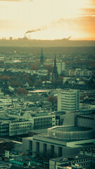 city skyline at night