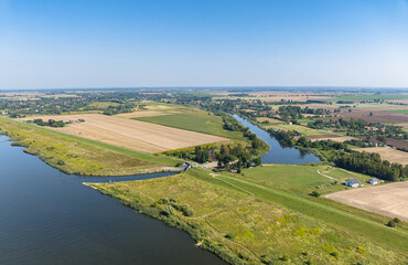 Gdańska Głowa floodgate  connecting the Vistula river and Szkarpawa river