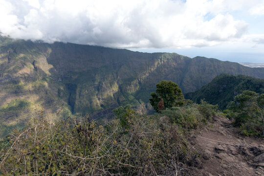 View Of Cirque De Mafate And The Coast