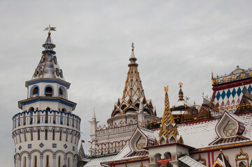 Fototapeta na wymiar Russia - Moscow - Front view at Izmailovsky Market