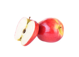 Ripe apple on transparent png