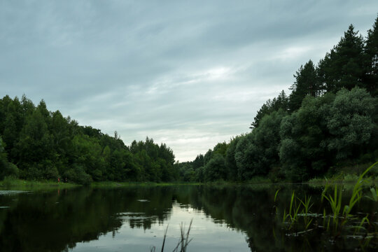 lake and clouds