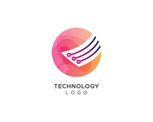 Modern Stylish Technology logo vector icon design 