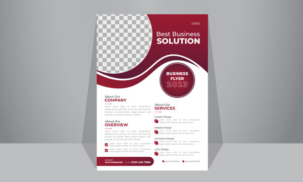 Corporate modern flyer design template Creative Business brochure cover design in A4 size