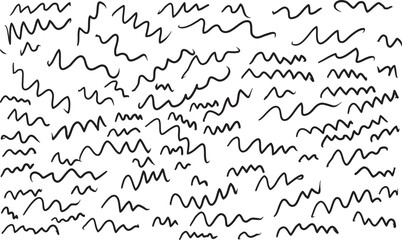 zig zag hand draw background with cartoon style