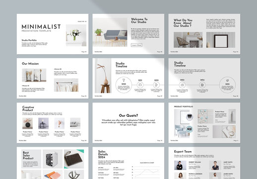 Minimalist Presentation Portfolio Template