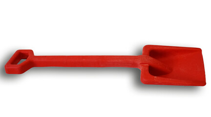 Pala de juguete en fondo transparente. 