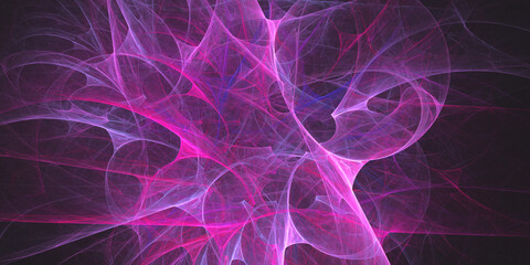 3D rendering abstract multicolor fractal background