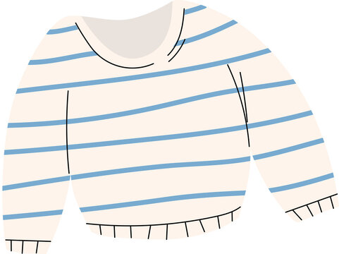 striped sweater blue stripes white background clip art preview