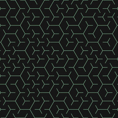  Hexagonal Maze pattern abstract illustration
