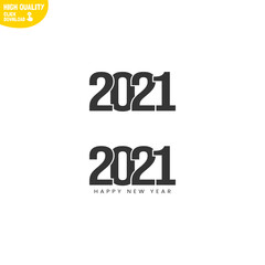 Creative Happy New Year 2021 Logo Design