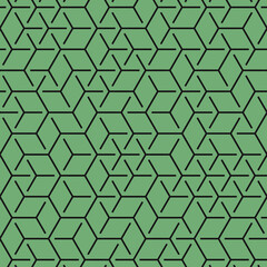 Fototapeta premium Hexagonal Maze pattern abstract illustration