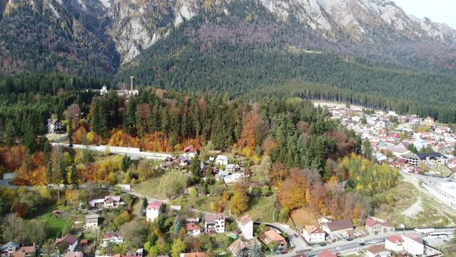 autumn in the mountains and nice view Busteni