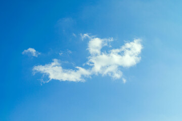 Background of blue sky and white clouds
