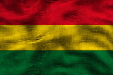 National flag of Bolivia. Background  with flag of Bolivia
