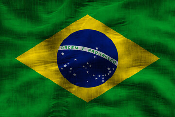 National flag of Brazil. Background  with flag  of Brazil