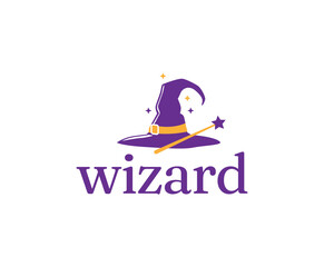 Simple Clean Wizard Logo Design Template