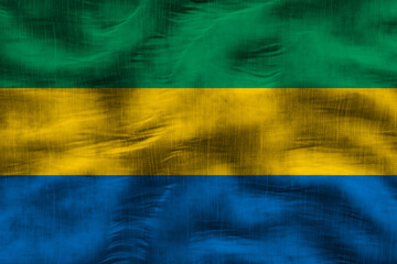 National flag of Gabon. Background  with flag  of Gabon