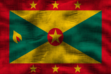 Fototapeta premium National flag of Grenada. Background with flag of Grenada.